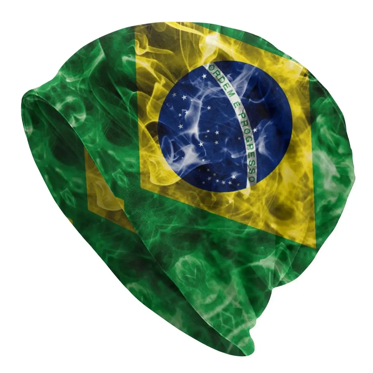 

Cool Winter Warm Women Men Knitting Hats Unisex Adult Brazilian Flag Skullies Beanies Caps Brazil Bonnet Hats