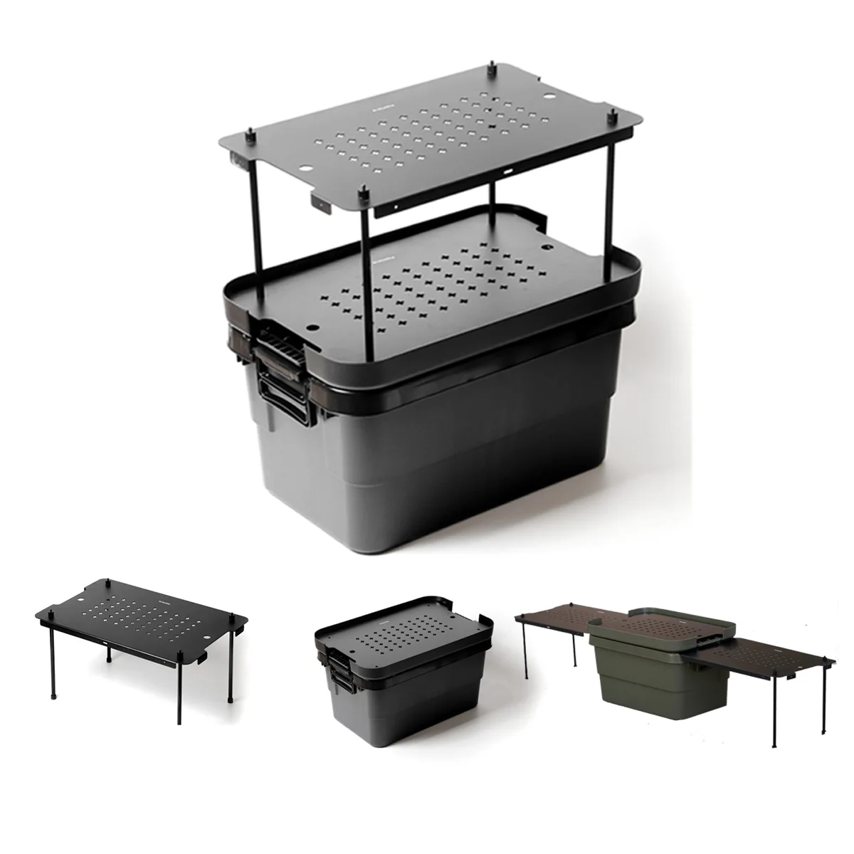 

IGT Camping Table Board DIY Storage Box Accessories Outdoor Multifunctional Desk Plate Tactical Suitable For RISU/DOD/THOR Case