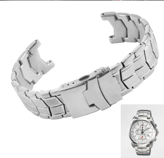 Мужской твердый ремешок для часов из нержавеющей стали Casio EF-524D-7A