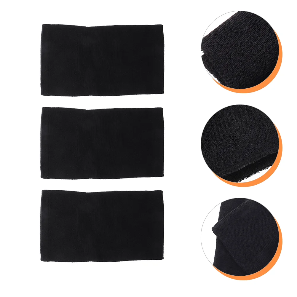 

3 Pairs of Polyester Cycling Knee Protectors Elastic Knee Sleeves Universal Knee Braces (Black)