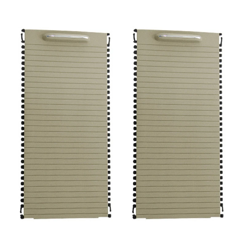 

2X Car Inner Indoor Centre Console Roller Blind Cover For -Mercedes C/E-Calss W204 S204 W212 S212 A20468076079051 Beige