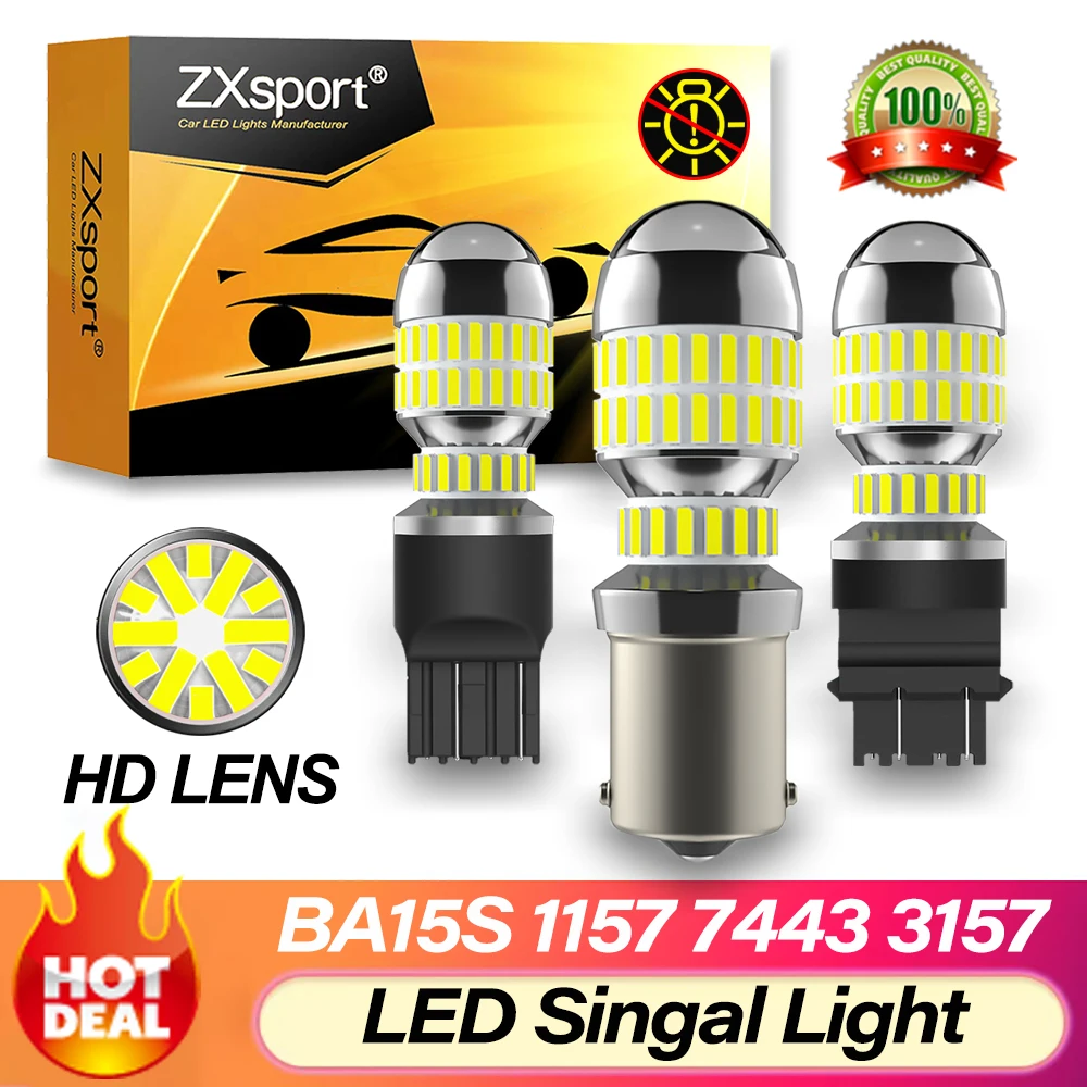 Светодиодные лампы 1156 BA15S 1157 BAY15D P21/5W R5W R10W T20 7443 W21/5W 3157 стоп-сигнал поворота