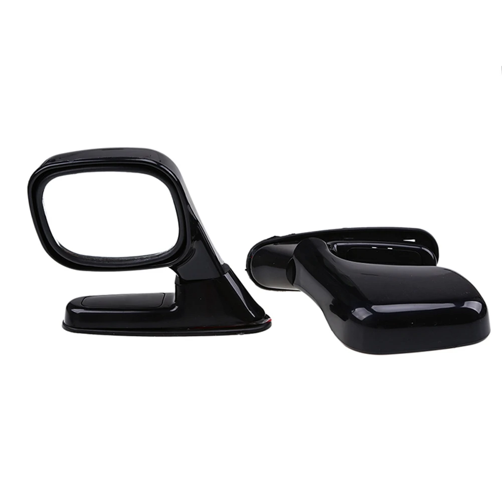 

2Pcs Universal Hood Side Rear View Mirror Auto Exterior Adjustable Reflector SUV Truck Black