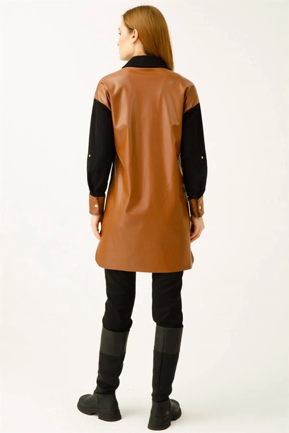 Рисунок 5 - Женское стильное кожаное платье-туника