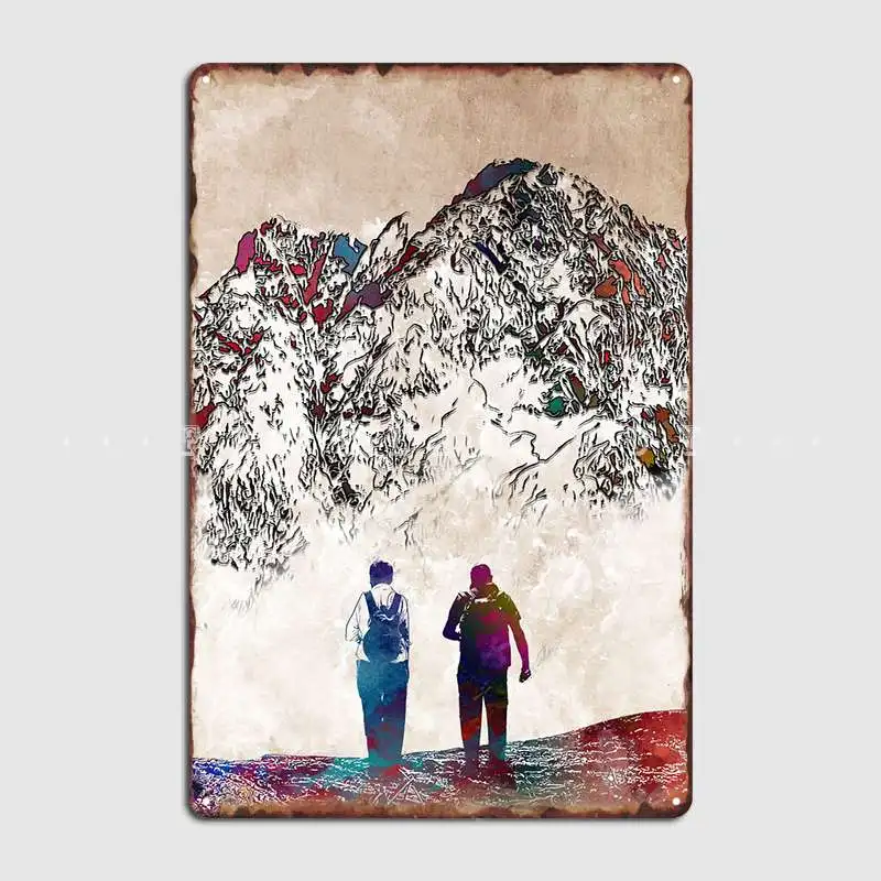 

Mountain Hike Metal Sign Designing Wall Pub Club Bar Plaques Tin Sign Posters