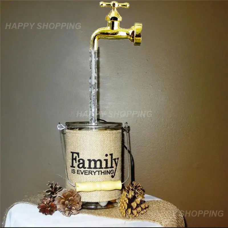 

Invisible Water Art Floating Faucet Fountain Kits Flowing Spout Watering Can Fountain Yard Art Decor Tap Running Water Gift New