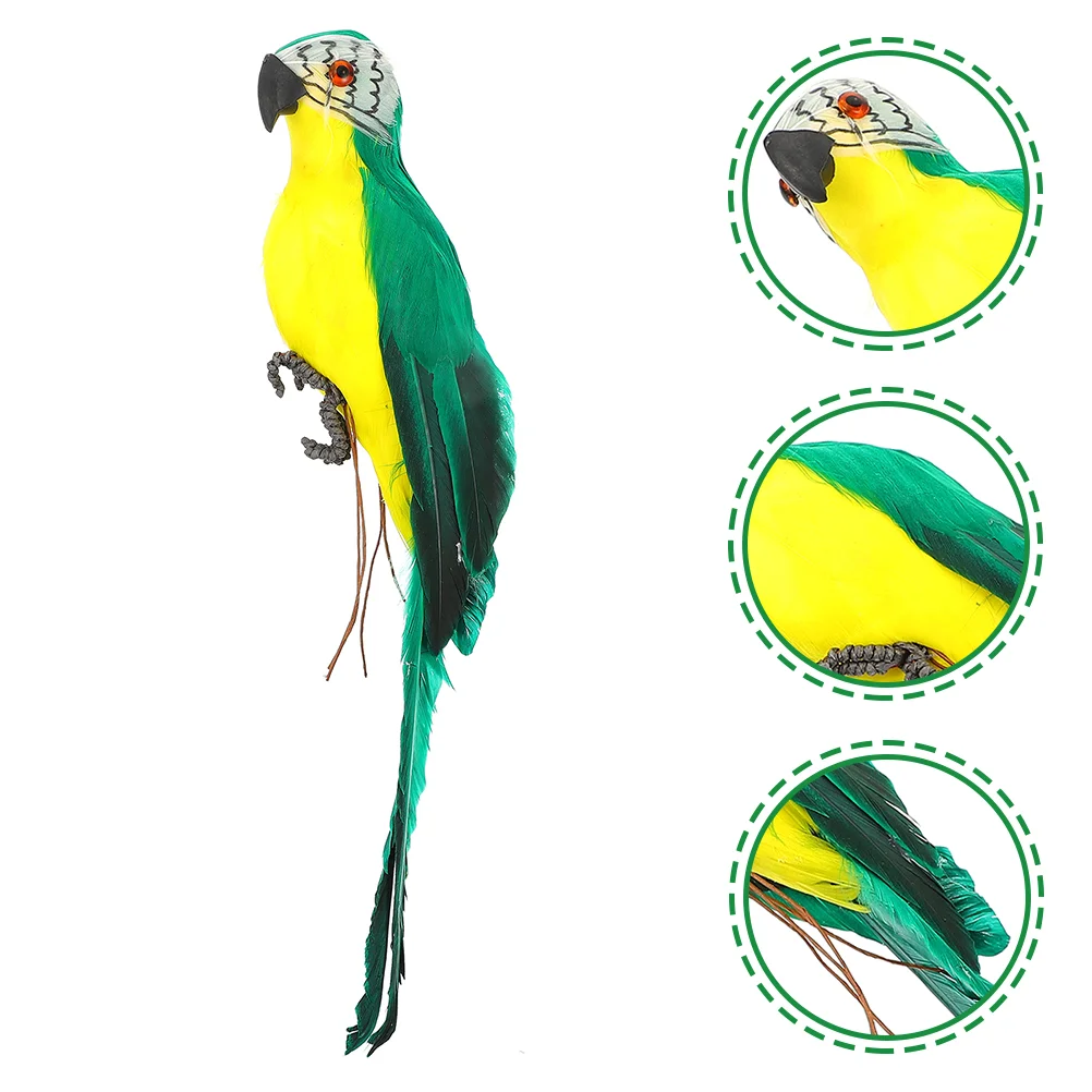 

Practical Vivid Artificial Parrot Decor Simulation Parrot Ornament Decorative Parrot Adornment Artificial Parrot Model