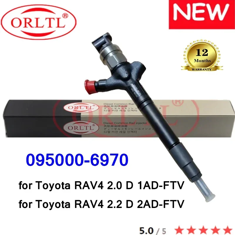 095000 -6970 НОВЫЙ 0950006970 Дизельный инжектор 6970 для Toyota RAV4 2.0 D 2AD 1AD-FTV