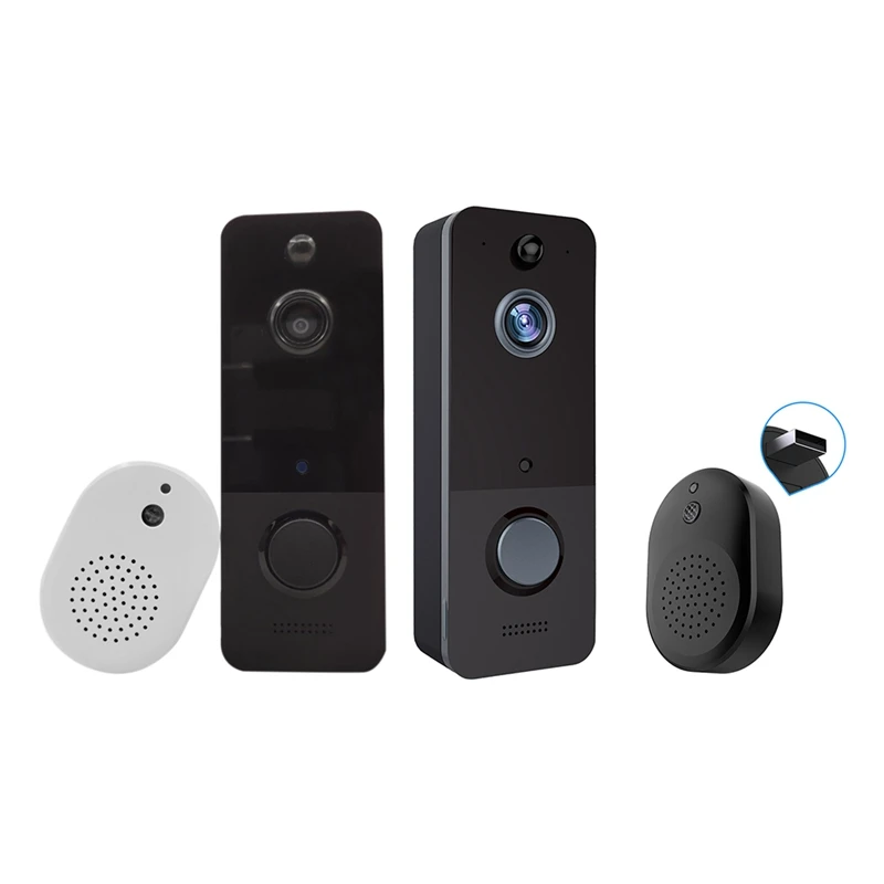 

Wireless Video Doorbell Camera 1080P Wide Angle Lens Wifi Doorbell, IR Night Vision, IP65 Waterproof
