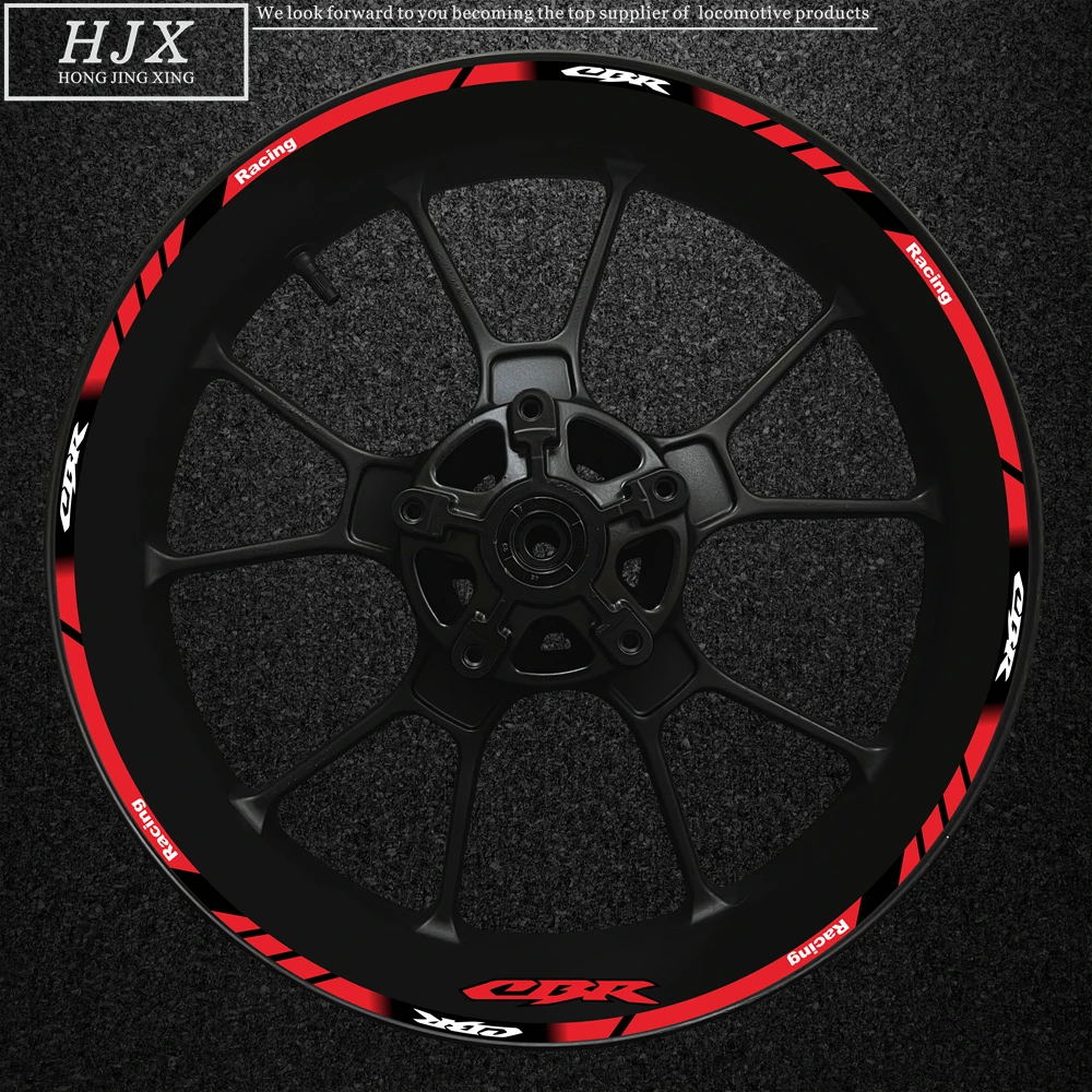 Декоративная светоотражающая водонепроницаемая наклейка Cbr250 400 600 650 900 1000 1100 для Honda CBR RR серии 17-дюймовый обод наклейка на колесо рама