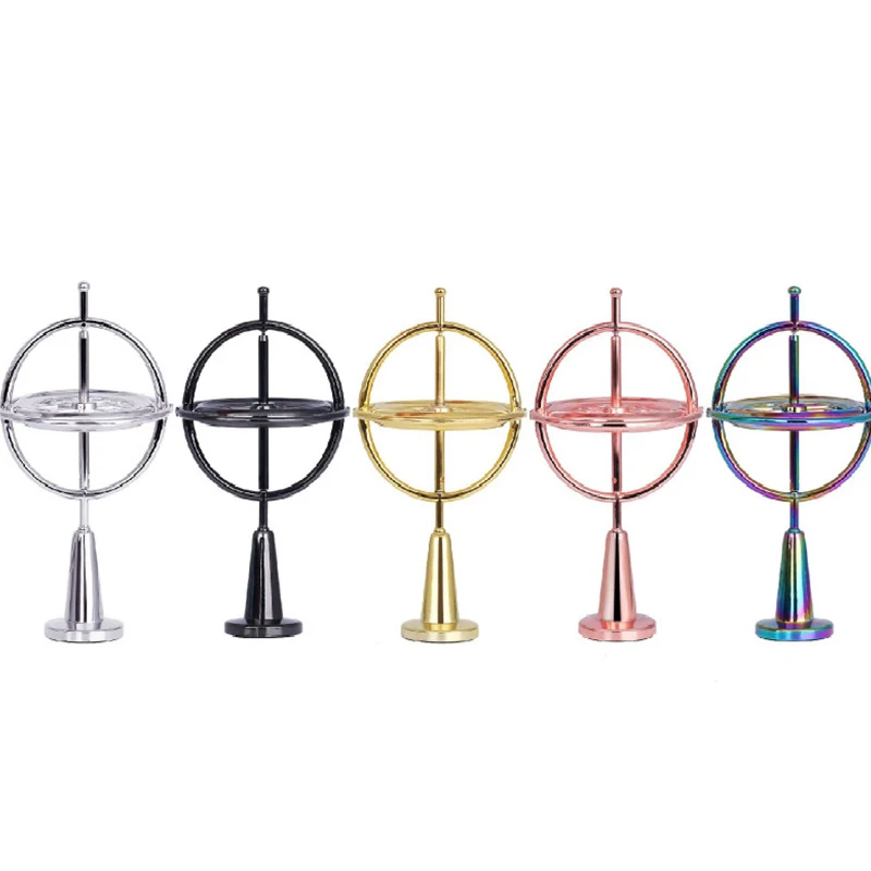 

Gorgeous Fingertip Gyroscope Spinning Top Zinc Alloy Pressure Relieve Classic Toy Creative Metal Gyroscope Children's toys