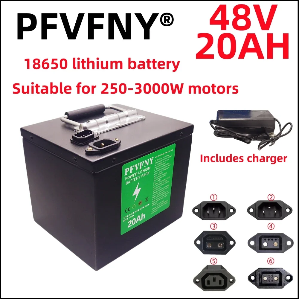 Air fast transportation New Full Capacity Power 18650 Lithium Battery 48V 20ah-60ah Pack Suitable for 250-3000W