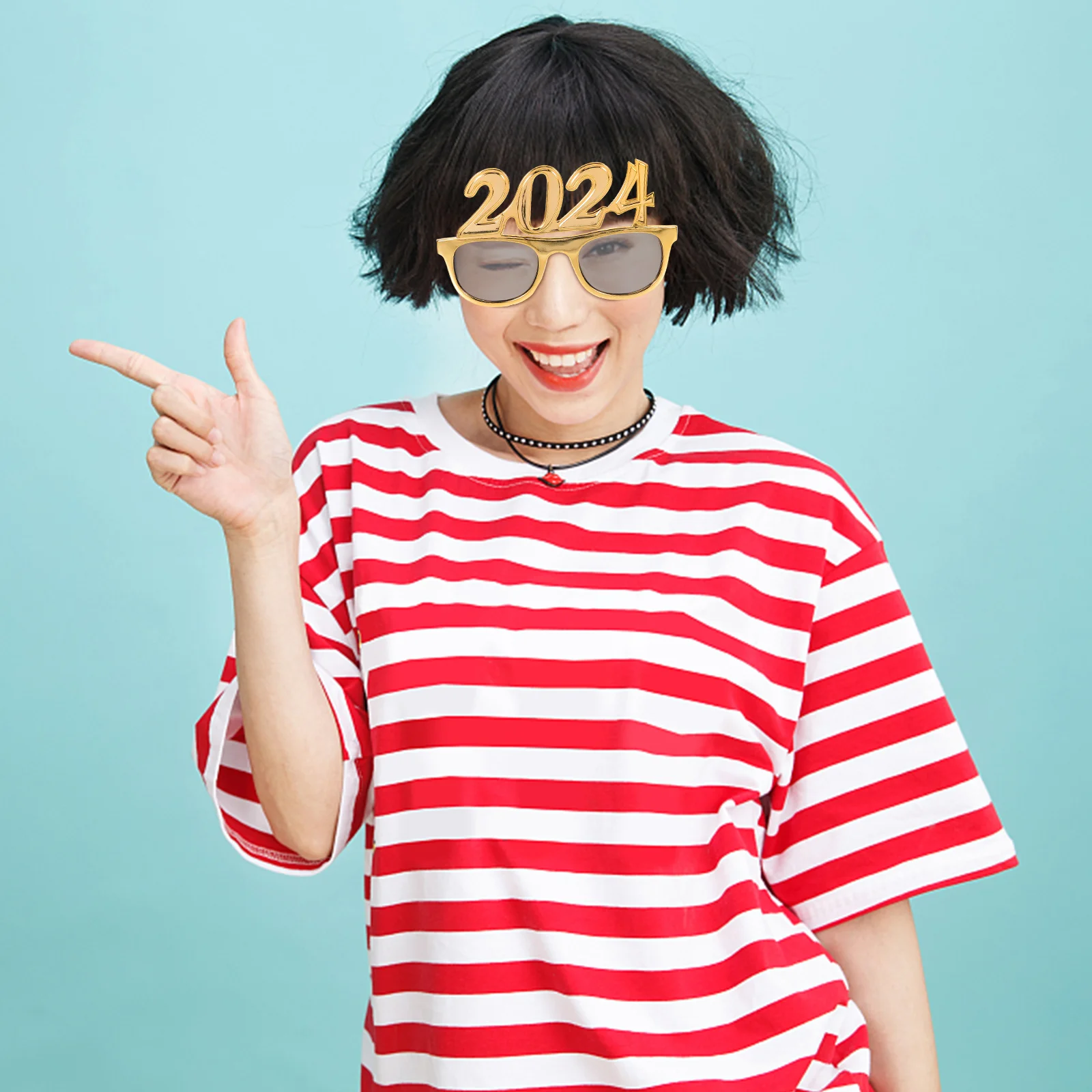 

Photo Colored Graduation Party Eyewear Decoration Props Use New Year Decors Eyeglass