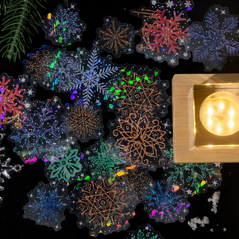 Рисунок 3 - наклейки в виде снежинок