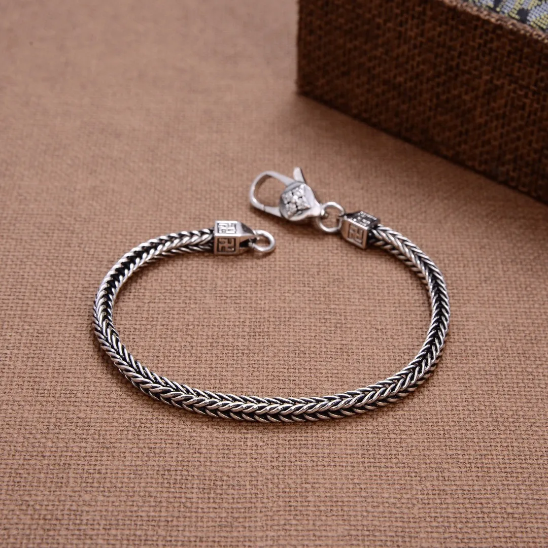 Модный орнамент из стерлингового серебра 925 пробы тайский серебряный