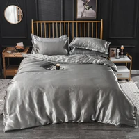 luxury bedding set delicate silky bed sheet pillowcase soft quilt cover cool summer bed cover set quality home textiles