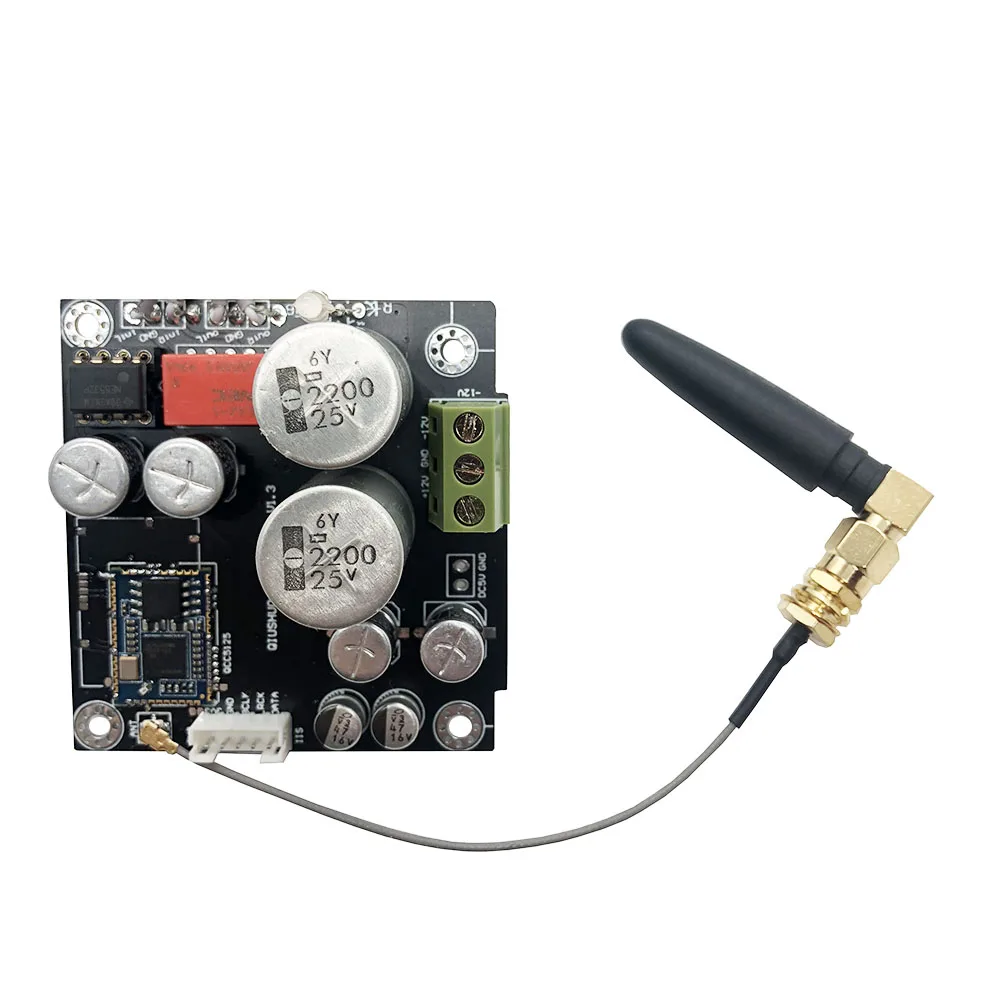 Беспроводной приемник QCC5125 Bluetooth 5 1 Плата декодера I2S ES9018K2M 32 бит/384 кГц аудиоцап |