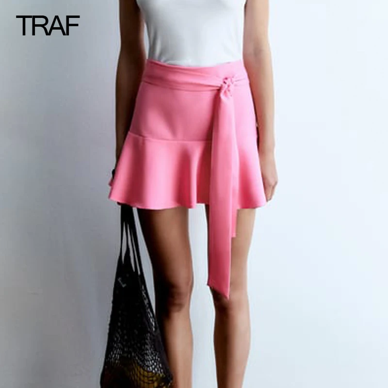 

Юбка-шорты с оборками, с завышенной талией, на осень/зиму