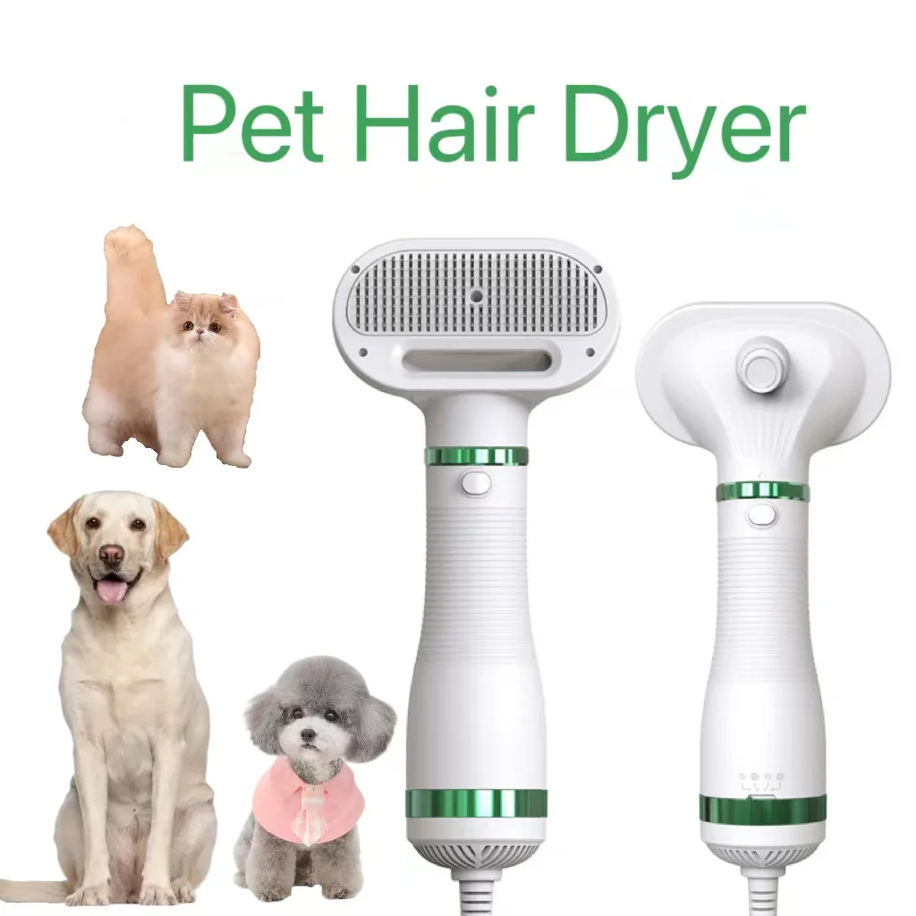 

Pet Grooming Dog Dryer Quiet Dog Hair Dryers and Comb Brush Grooming Kitten Cat Hair Comb Puppy Fur Blower Adjustable Temprature