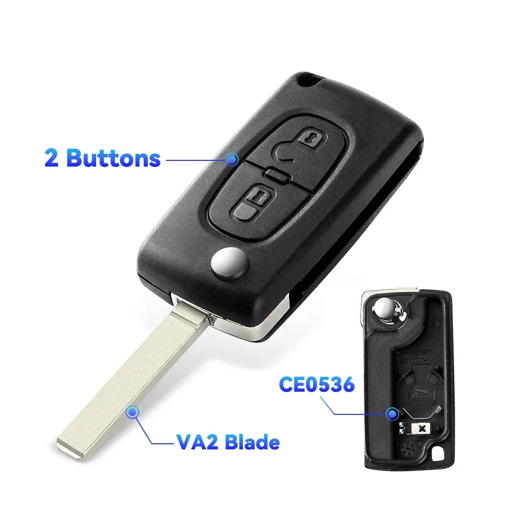 

KEYYOU CE0523 Ce0536 для Peugeot 206 408 1/2/3/4/5/6/807 Partner для Citroen C1/2/3/4/5/6/7/8 Xsara Picasso чехол для ключей от машины