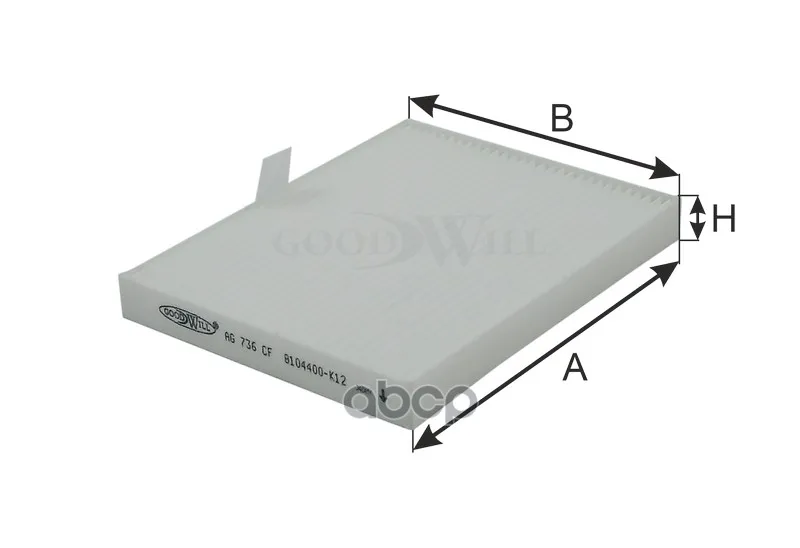Фильтр Салона Great Wall Hover H3 Goodwill арт. AG736CF | Гайки и болты