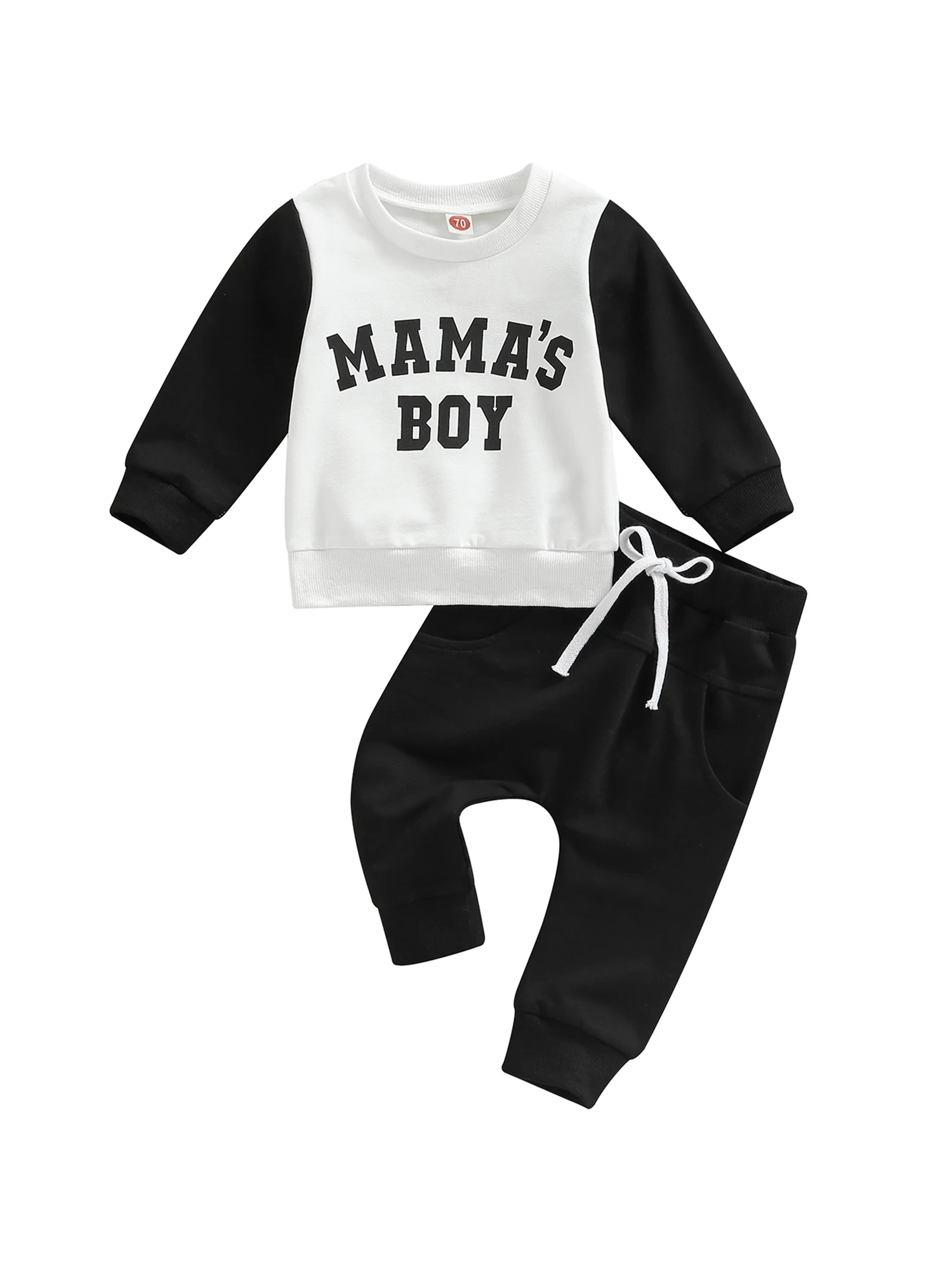 

Toddler infant baby Boy sweatsuit letter sweatshirt jumper elasticated waist trouser sweatpants fall winter outfit clothes