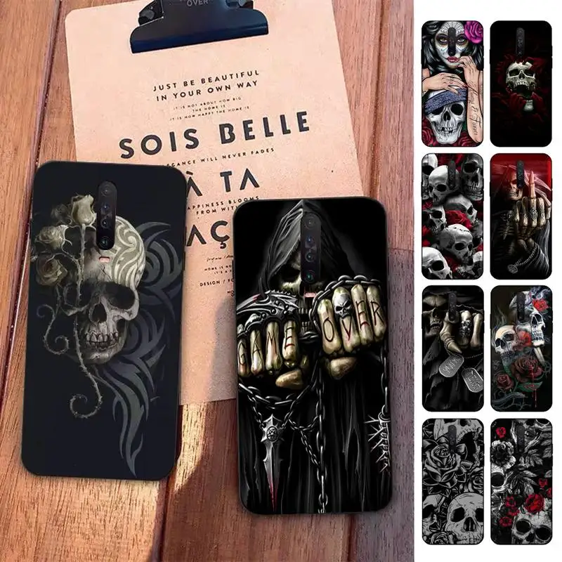 

Grim Reaper Skull Skeleton Phone Case For Redmi 9 5 S2 K30pro Silicone Fundas for Redmi 8 7 7A note 5 5A