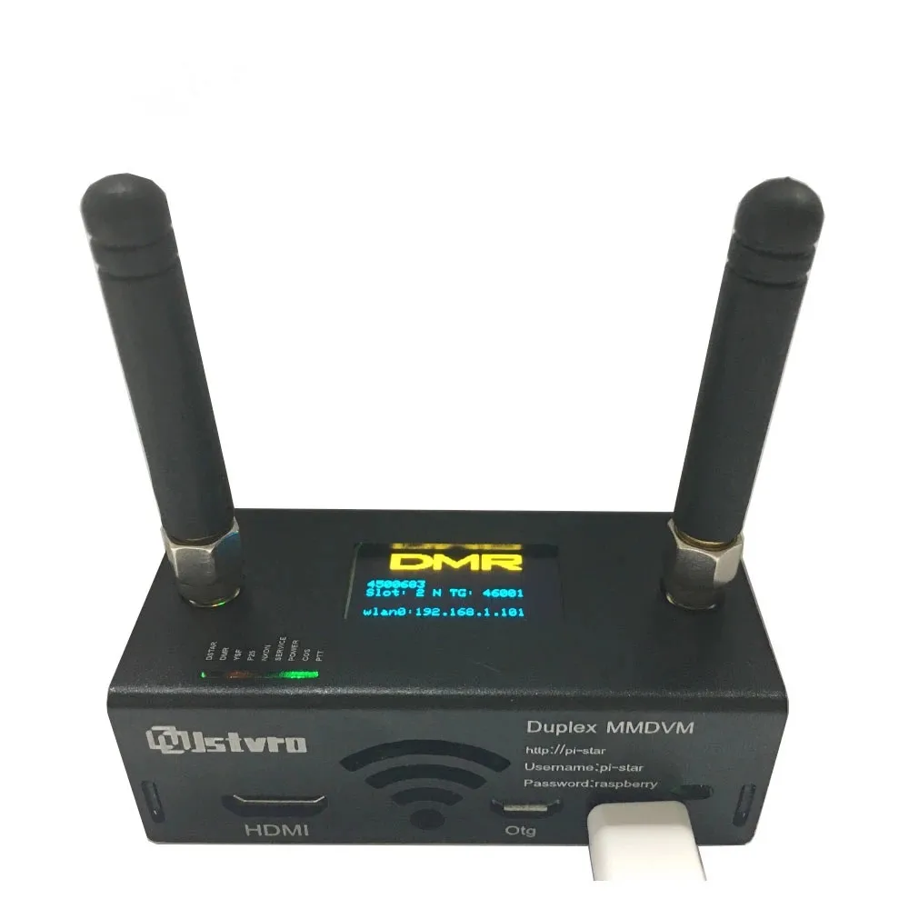 

OLED Duplex Simplex MMDVM Hotspot Board UHF VHF Support P25 DMR YSF with Antenna Case Kit For Raspberry Pi