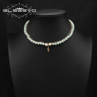 glseevo emerald natural pearls leaves womens necklace luxury popular wedding jewelry bridesmaid gifts wholesale available