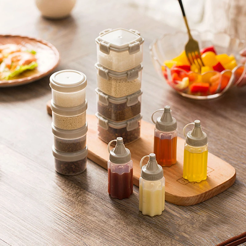Bottle Kitchen Clear Spice Jar Condiments Container 2023