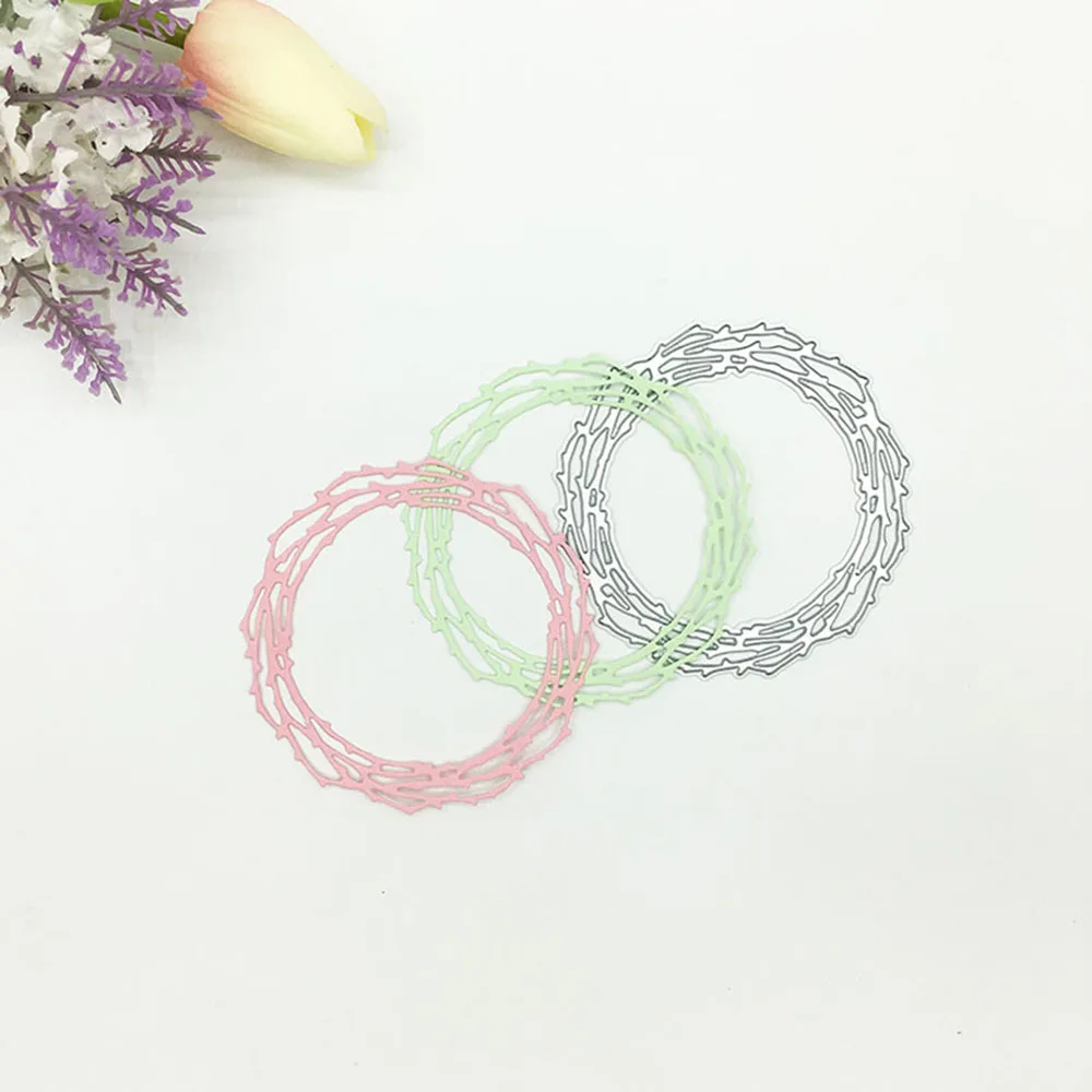 

Julyarts круглые Вырубные штампы 2022 Натал для «сделай сам» Скрапбукинг декоративное тиснение ручная работа высекальный шаблон