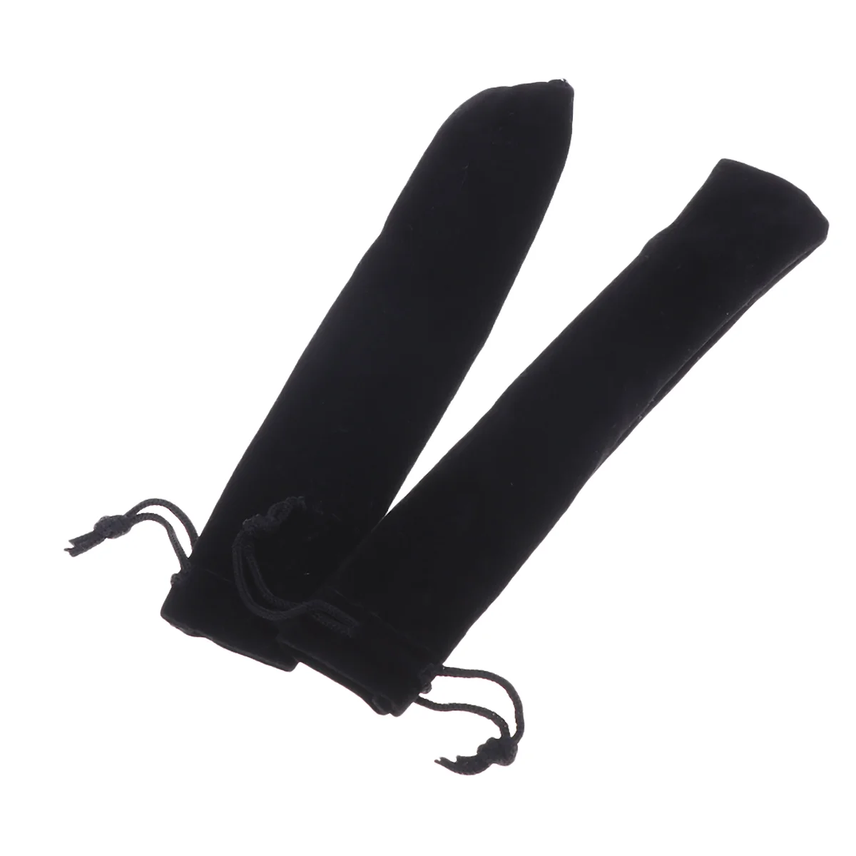 

50pcs Drawstring Pen Pouch Sleeve Holder Pen Case Gift Bag (Black)