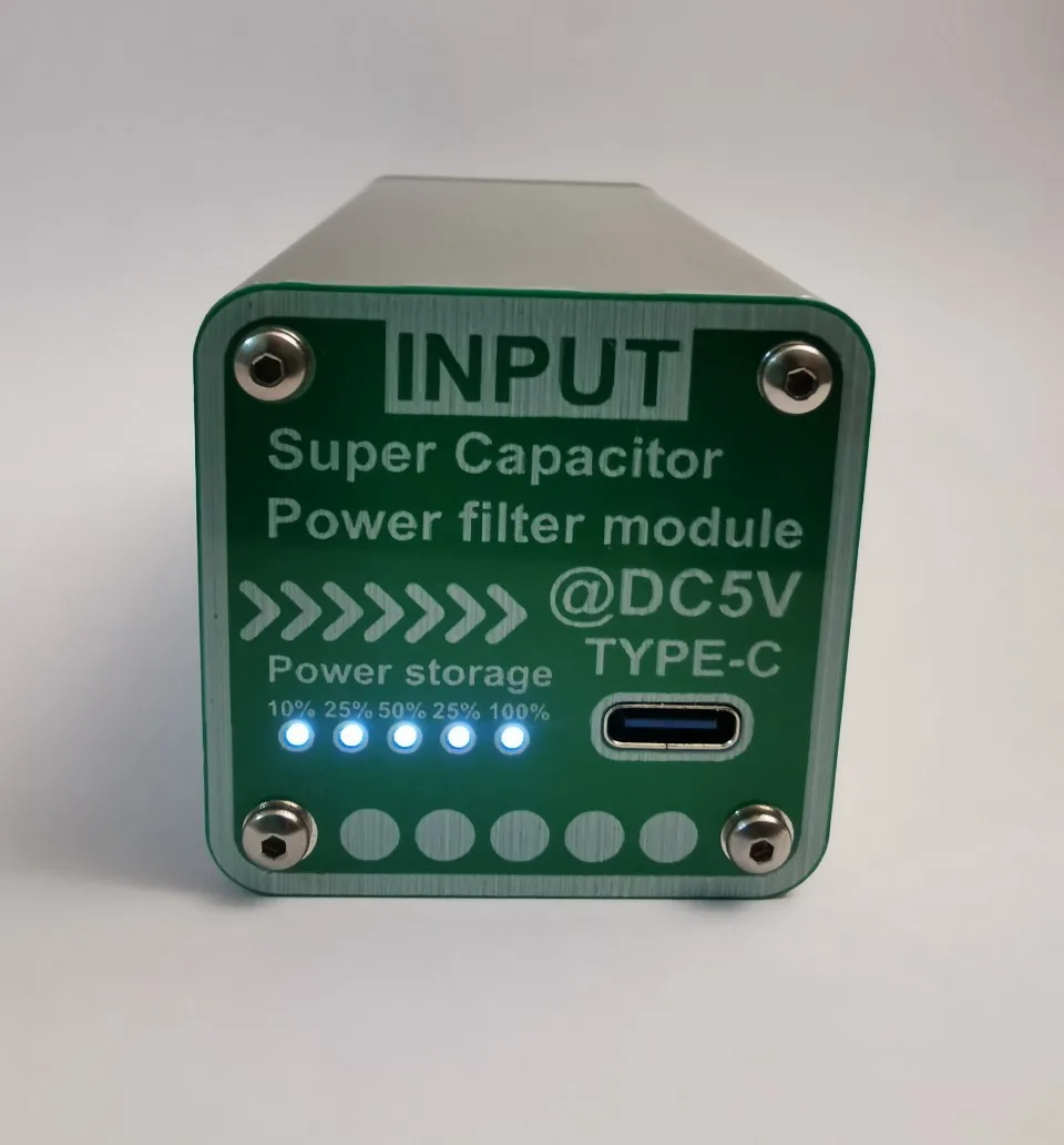 

5V Super Capacitor Power Filter Type C Input and Output For Raspberry Pi