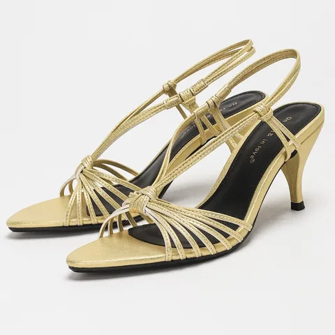 Модные женские туфли на высоком каблуке-шпильке с узким ремешком и открытым носком, вечерние туфли, женские туфли-лодочки, элегантные офисные женские босоножки на каблуке