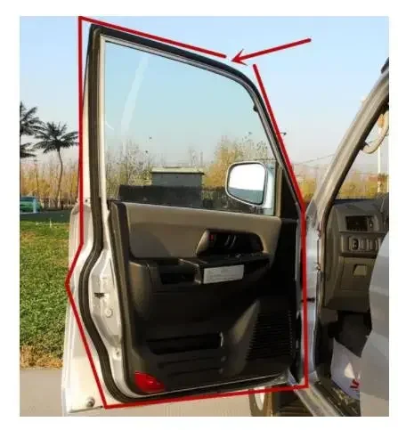 

1 шт., уплотнитель для открытия двери для Pajero Pinin, резиновое уплотнение для защиты дверей для Montero IO, 5 дверей, резиновое уплотнение MR 351386