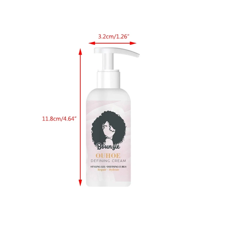 50ml Elastin Curl Enhancer Long-lasting Moisturizing Hair Styling Product Anti Frizz Volumizing Gel Curly Cream Care - купить по