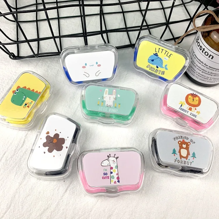 

Ins Beauty Pupil Box Wholesale Myopia Glasses Contact Lens Companion Box Cartoon Portable Glasses Storage Box