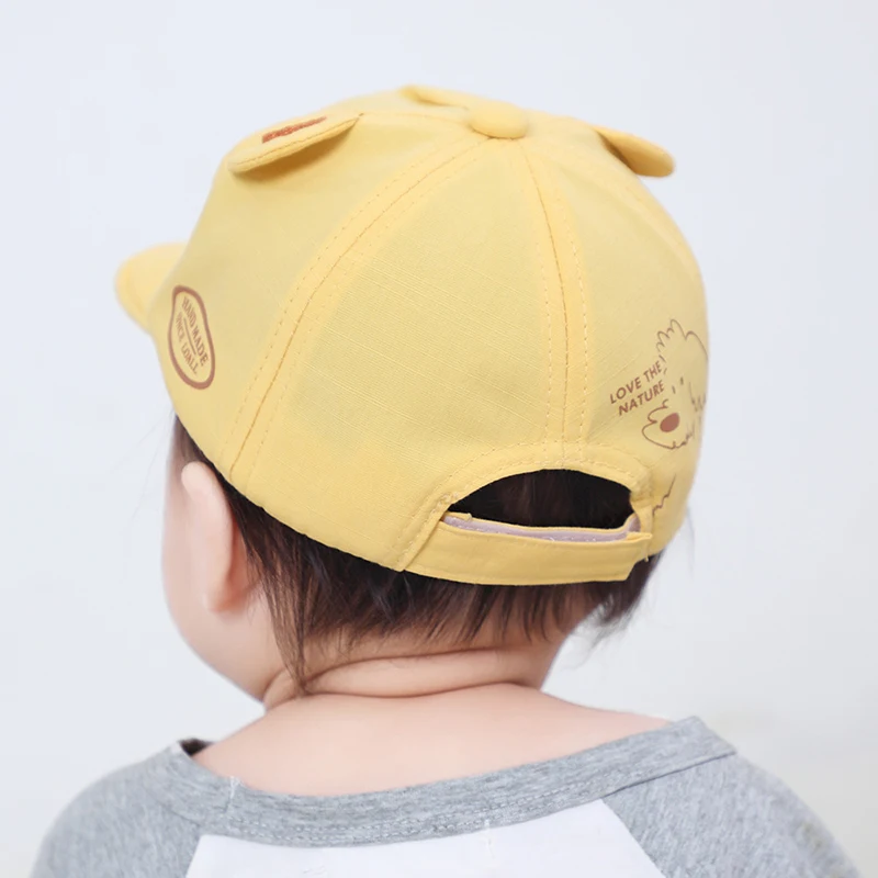 Бейсболка детская с мультяшным принтом животных мягкая хлопковая кепка