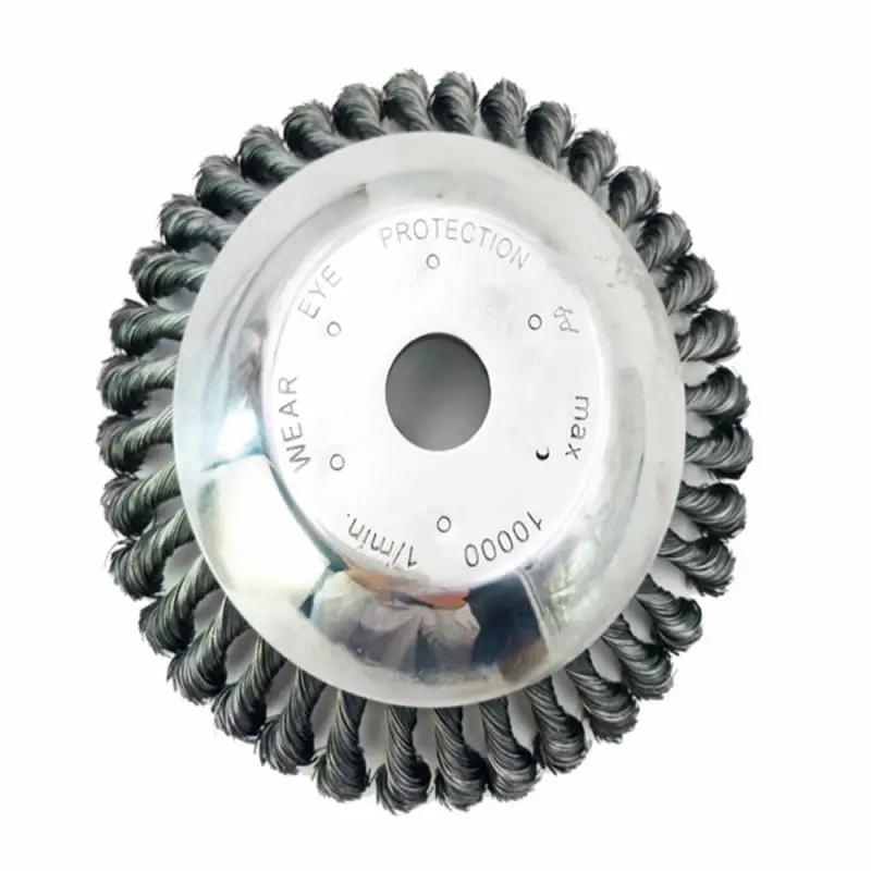 

6/8 Inch Steel Wire Wheel Garden Weed Brush Lawn Mower Cutter Blade Trimmer Metal Blades Trimmer Head Garden Grass Trimmer Head