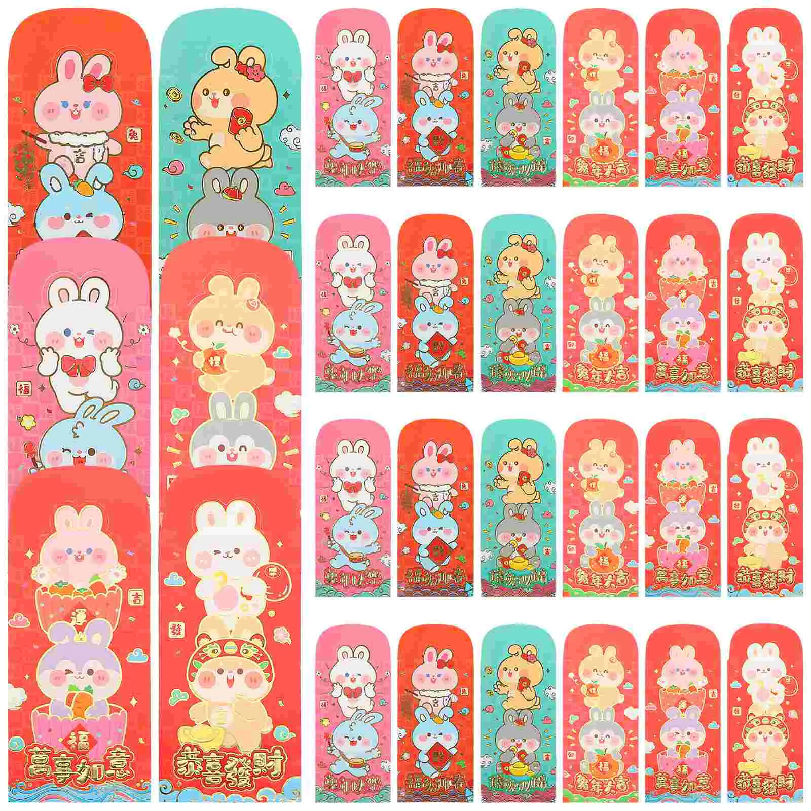 

Red Envelopes Year Money Packet Rabbit Festival Packets Envelope Chinese Spring Pocket Cartoon Zodiac Thegift Traditional New Li