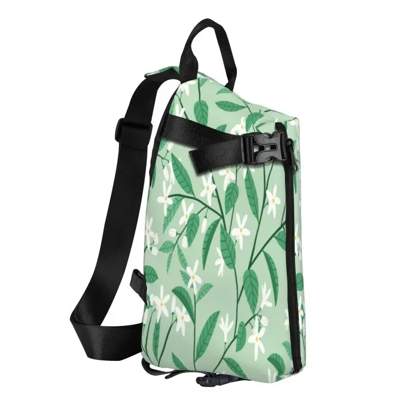 Нагрудная сумка с зеленым цветочным рисунком мужской водонепроницаемый рюкзак