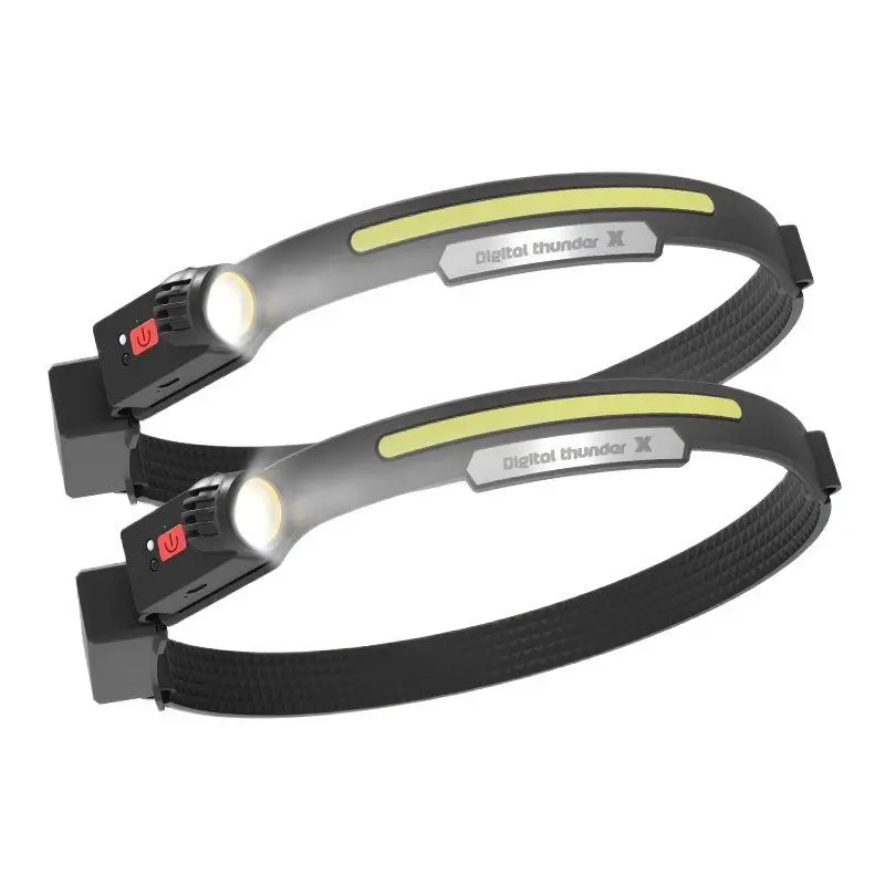 

Induction LED Headlamp USB Rechargeable Light COB Fishing Camping Head Lamp With Built-in Battery Flashlight Waterproof