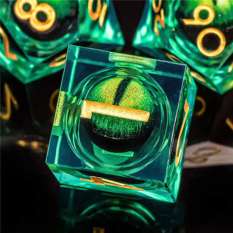 Плавучие кости KERWELLSI с жидким сердечником из смолы набор костей для подземелья и