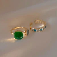 lats womens fashion high end sense oil drip open rings korean temperament index finger ring 2022 elegant jewelry accessories