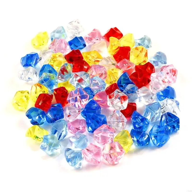 200 ПК Аквариум акриловые камни для рыбной миски рыбацкий садовый пруд