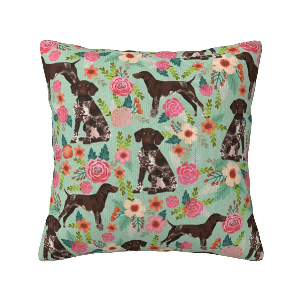 

German Shorthaired Pointer Throw Pillow Cover Decorative Pillow Covers Home Pillows Shells Cushion Cover Zippered Pillowcase