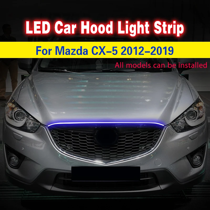 

Outdoor Car Led Light Strip for Mazda CX-5 Daytime Running Light Exterior Decor Lights Flexible Auto Atmospere Lamp Car Light