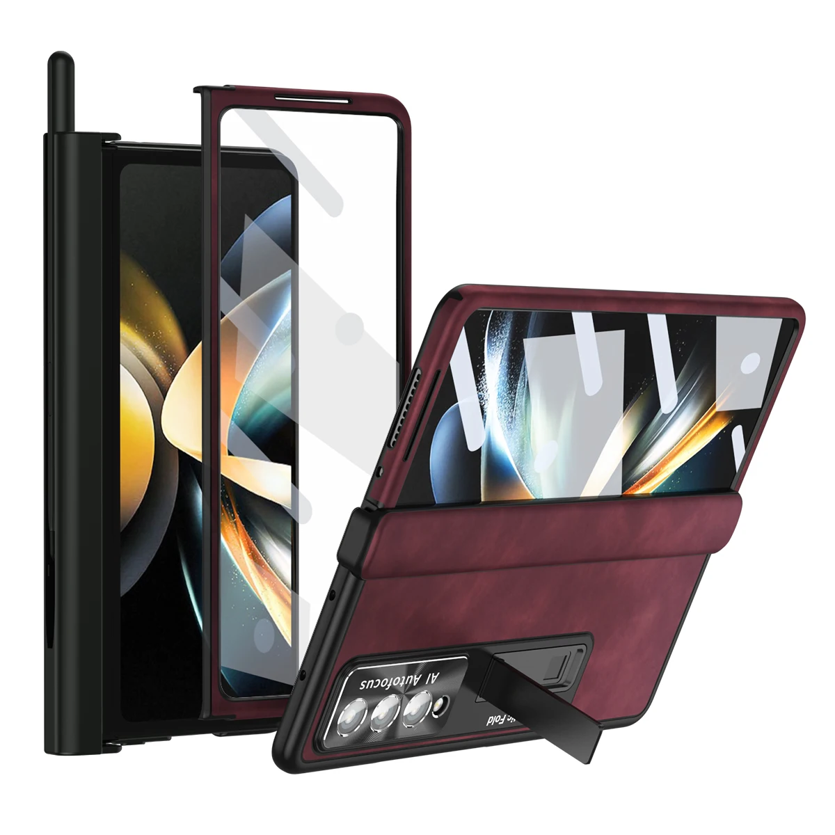 

Чехол для samsung z fold 4 zfold4 Fashion S со слотом для ручки, защитная пленка из закаленного стекла для Samsung Galaxy Z Fold 4 5G Fold4