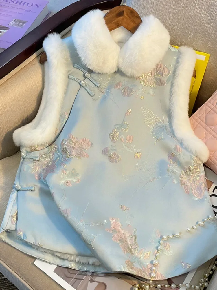 Зимняя новая ретро национальная модная стеганая утолщенная теплая утепленная