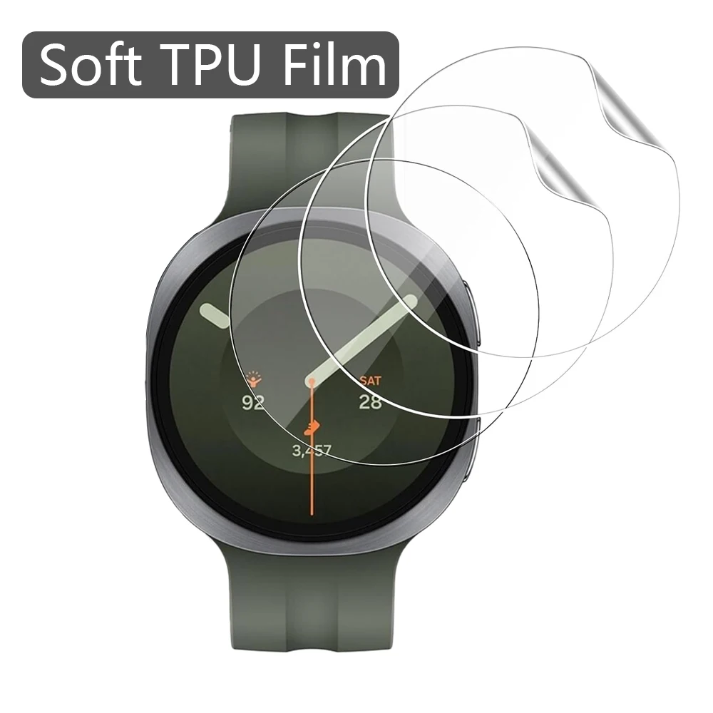 Фото Защитная пленка для Samsung Galaxy Watch 9 44 мм 40 мм, прозрачная, гибкая, мягкая, из ТПУ, антицарапинная, без пузырьков. №1